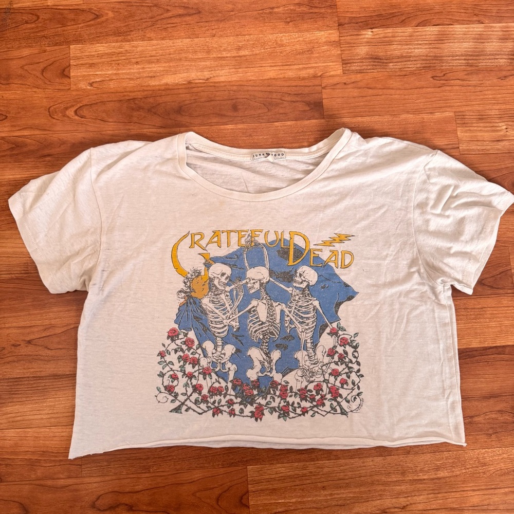 Junk Food Clothing White Grateful Dead Tee